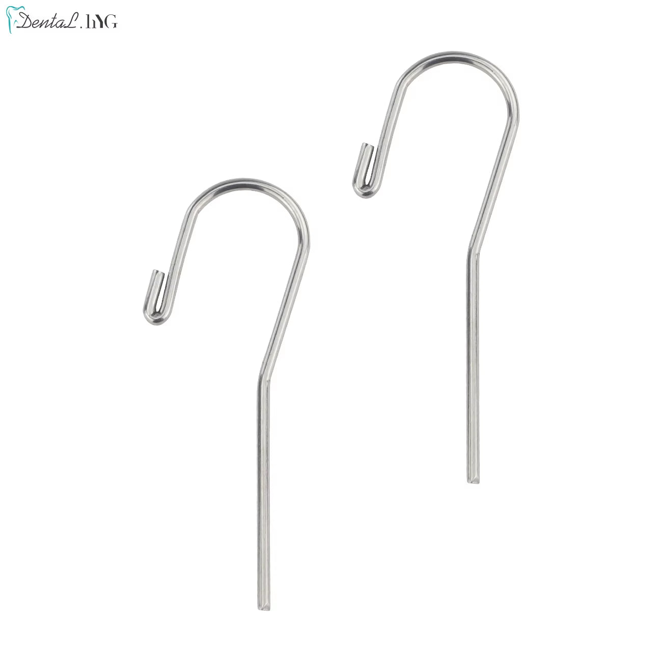 10Pcs/Pack Stainless Steel 2Mm Dental Lip Hook Root Canal Measuring Accessories Lip Mouth Hook Apex Locator Tool for Dentists