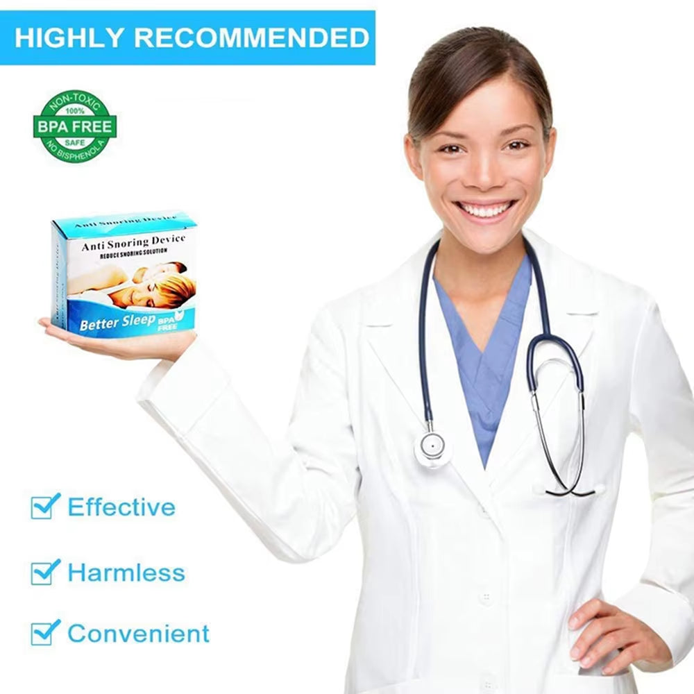 Anti Snoring Device to Stop Snoring Nose Clip for Easy Breathing Improvement Sleep Assistance Apnea 4Pc at Night